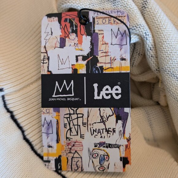 Lee x Jean-Michel Basquiat Scribble Artwork Sweatshirt LARGE NWT - Picture 14 of 16